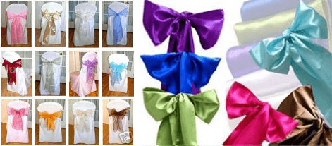 Chair Covers with Bow/Sashes