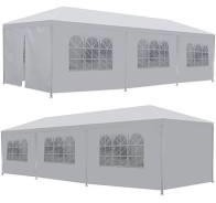 10×40 Event Tent. From and back on white background.