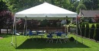 15X15 Event Tent under the sun