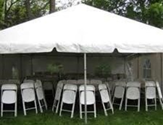 15X15 Event Tent Set up at Event
